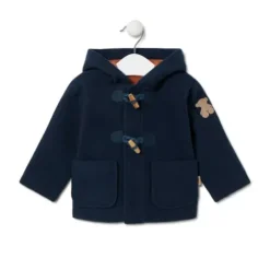 Abrigo con capucha Blue azul marino