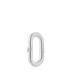 Anilla mediana de plata Hold Oval