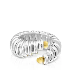 Anillo abierto bicolor Virtual Garden