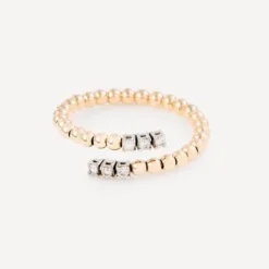 Anillo abierto de oro con diamantes TOUS ATELIER