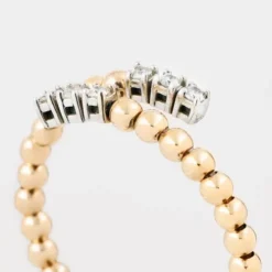 Anillo abierto de oro con diamantes TOUS ATELIER