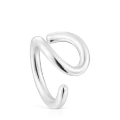 Anillo abierto de plata Bent
