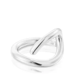 Anillo abierto de plata Bent