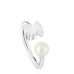 Anillo abierto de plata con perla cultivada Sweet Dolls
