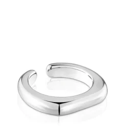 Anillo abierto de plata Line
