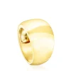 Anillo abombado con baño de oro 18 kt sobre plata TOUS Basics