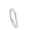 Anillo alianza de boda de oro blanco 3 mm TOUS Alianzas