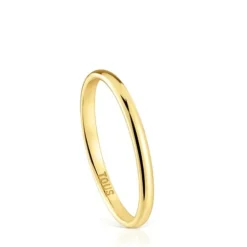 Anillo alianza de boda de oro media caña 2 mm TOUS Alianzas