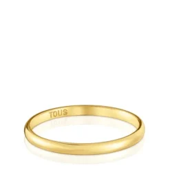 Anillo alianza de boda de oro media caña 2 mm TOUS Alianzas