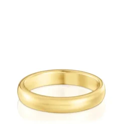 Anillo alianza de boda de oro media caña 3,8 mm TOUS Alianzas