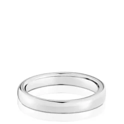 Anillo alianza de boda de oro blanco 3 mm TOUS Alianzas