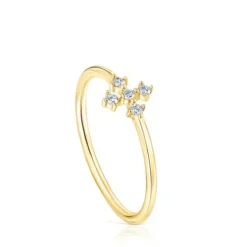 Anillo cruz de oro y diamantes Les Classiques