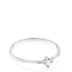 Anillo de oro blanco con diamante TOUS Brillants