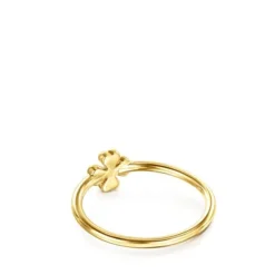 Anillo de oro y diamantes motivo trébol TOUS Good Vibes