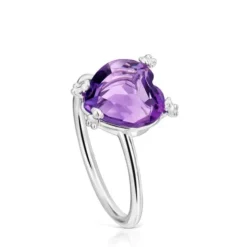 Anillo de plata y amatista Color Pills