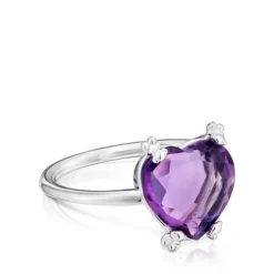 Anillo de plata y amatista Color Pills