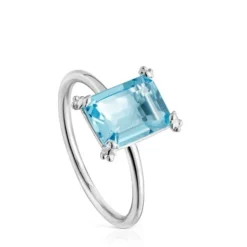 Anillo de plata y topacio Color Pills