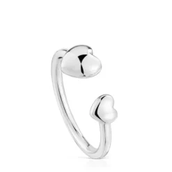 Anillo pequeño abierto de plata corazón My Other Half