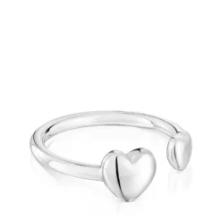 Anillo pequeño abierto de plata corazón My Other Half