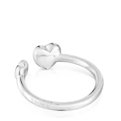 Anillo pequeño abierto de plata corazón My Other Half