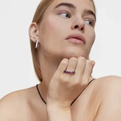 Anillo pequeño de plata y amatista Sugar Party