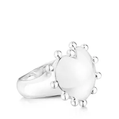 Anillo sello de plata corazón San Valentín
