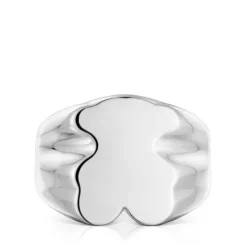 Anillo sello de plata oso 15 mm  Sweet Dolls