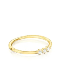 Anillo tira de oro y diamantes Les Classiques