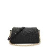 Bandolera grande de piel negra TOUS Greta