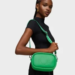 Bandolera reporter de piel verde TOUS Miranda