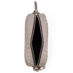 Bandolera Sherton de Piel en color topo