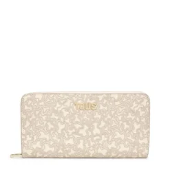 Billetera beige Kaos Mini Lines