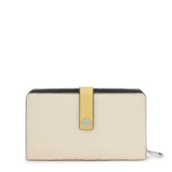 Billetera beige Urbana Logo New