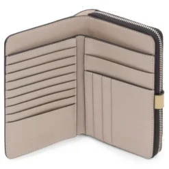 Billetera beige Urbana Logo New