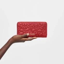 Billetera de piel roja TOUS Greta