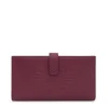 Billetera grande Flap de piel burdeos TOUS Miranda