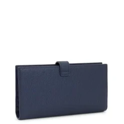 Billetera grande Flap de piel azul marino TOUS Miranda