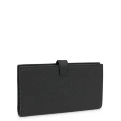 Billetera grande Flap de piel negra TOUS Miranda