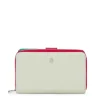 Billetera mediana New Dubai menta y beige