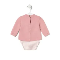 Body con camiseta de bebé Classic rosa