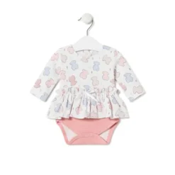 Body con falda de bebé niña Colors rosa