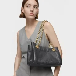 Bolso de hombro mediano gris oscuro TOUS MANIFESTO New