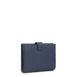 Cartera Flap de piel azul marino TOUS Miranda