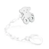 Chupetero oso grande de plata Sweet Dolls