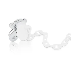 Chupetero oso pequeño de plata Sweet Dolls