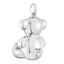 Colgante oso extra grande de plata Bold Bear