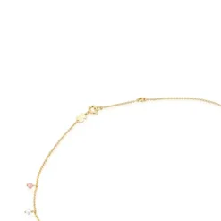 Collar con baño de oro 18 kt sobre plata y gemas Cool Joy