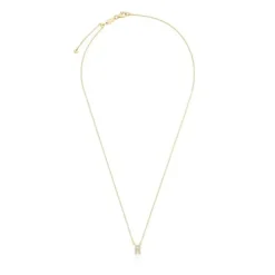 Collar corto de oro y 0,05 ct de diamantes letra R Alphabet