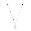 Collar corto de plata, ónix y motivo oso TOUS Grain