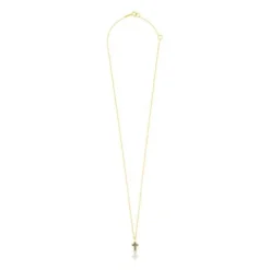 Collar cruz de oro y nácar XXS
